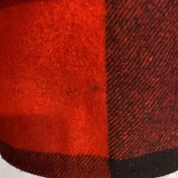Vintage Johnson Mens Red Black Plaid Wool Hunting Jacket With Hood Multiple Pock - Picture 7 of 14